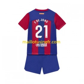 Maillot de Foot FC Barcelone Frenkie de Jong 21 Domicile 2023-24 - Enfant